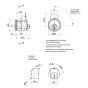 ABUS Bravus 1000 Hebelzylinder mit Durchmesser 27 mm - Zeichnung