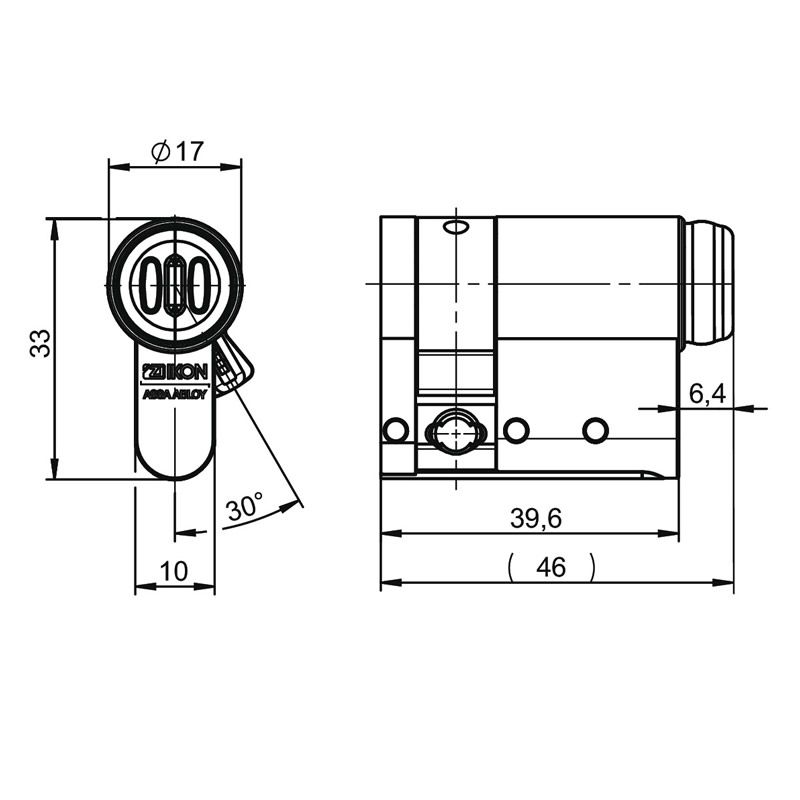 Cliq® Go Halbzylinder N532 - Mit Elektronischer Codierung